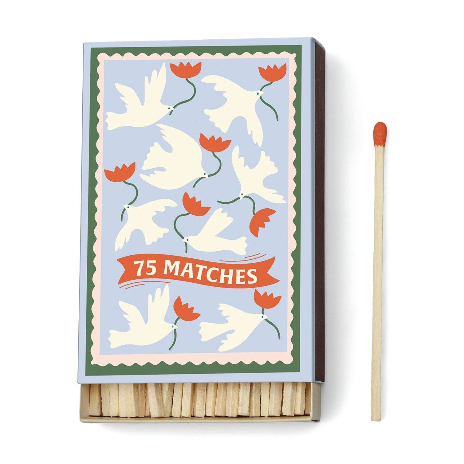 Boxed Matches "Flower" - 75 matches