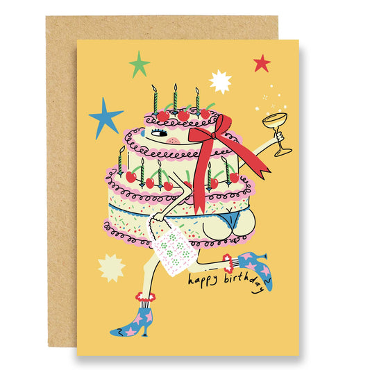 Cake Boots Birthday Card