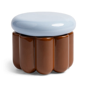 &Klevering Charlo Brown and Blue Storage Jar