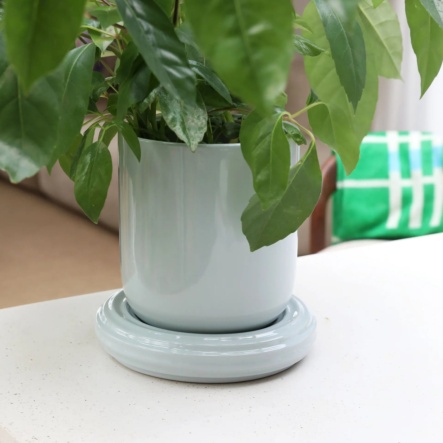 Churros Planter - Mist Pale Blue Grey