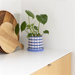 Clash Grid Planter with Saucer