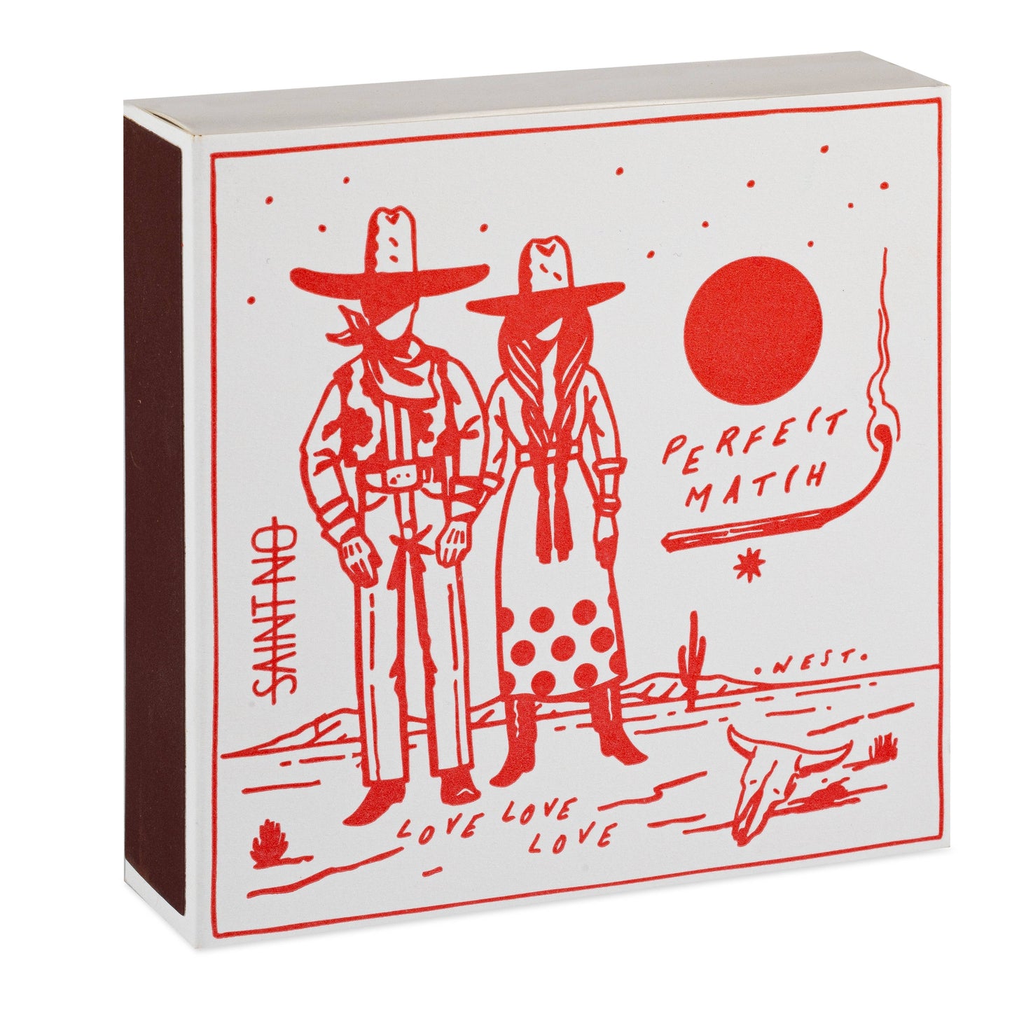 Cowboy Perfect Match | Square Matchboxes