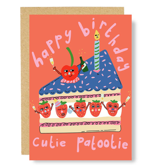 Cutie Patootie birthday card