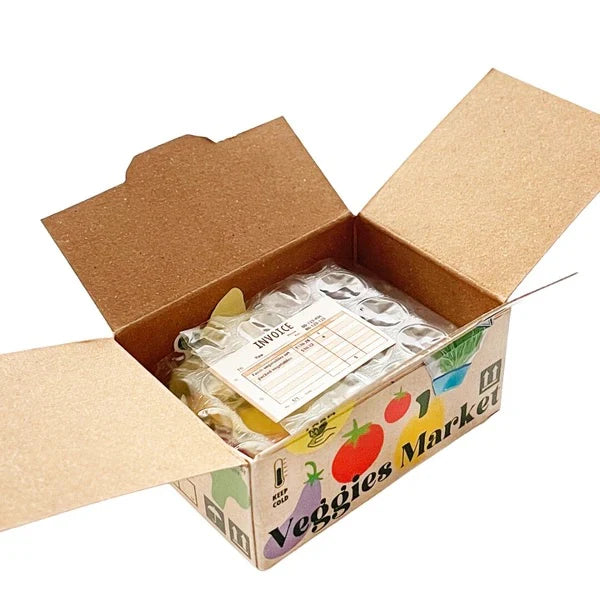 HACO Veggie Foodie Grocery - Box of Flake Japanese Stickers