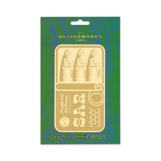 Designworks Ink Brass Bookmark - Sardines
