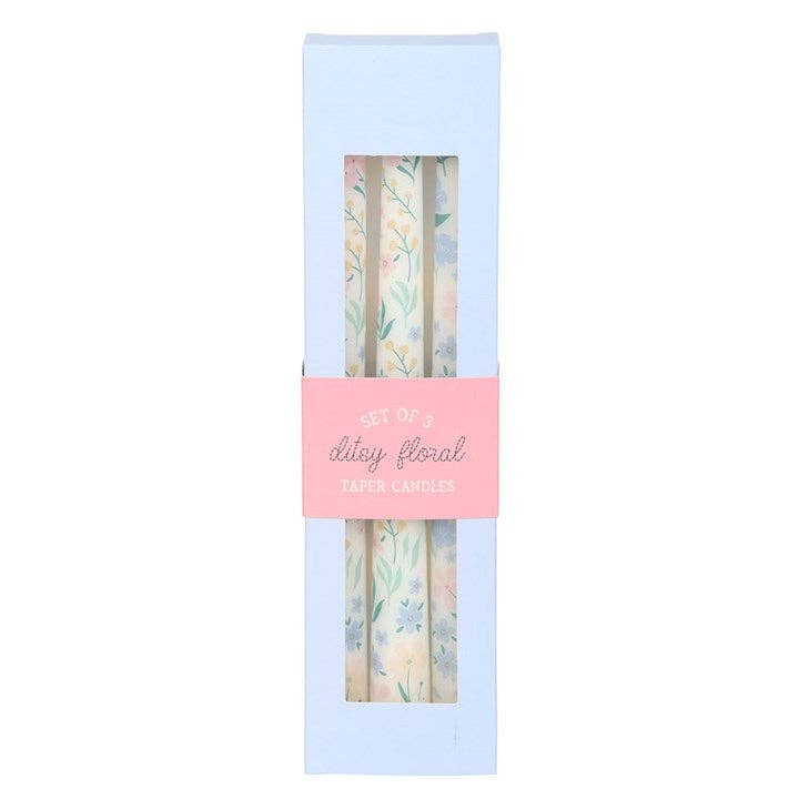 Ditsy Floral Taper Candles