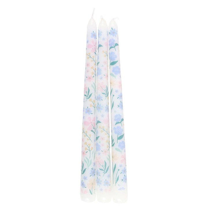 Ditsy Floral Taper Candles
