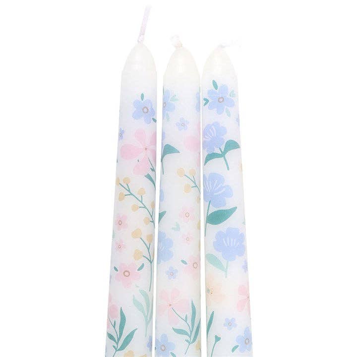 Ditsy Floral Taper Candles