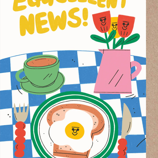 Eggcellent News - Congratulations - New Baby - Graduation
