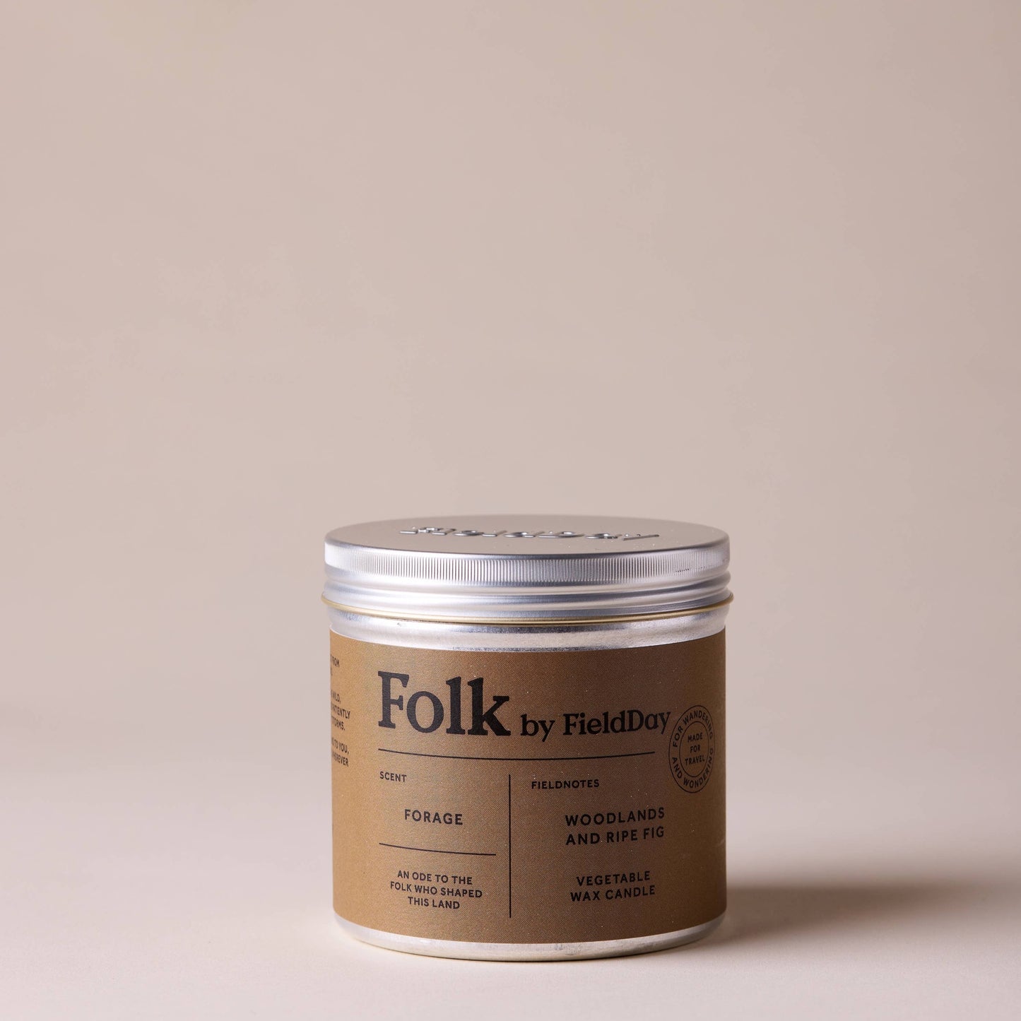 Forage Vegetable Wax Folk Tin Candle