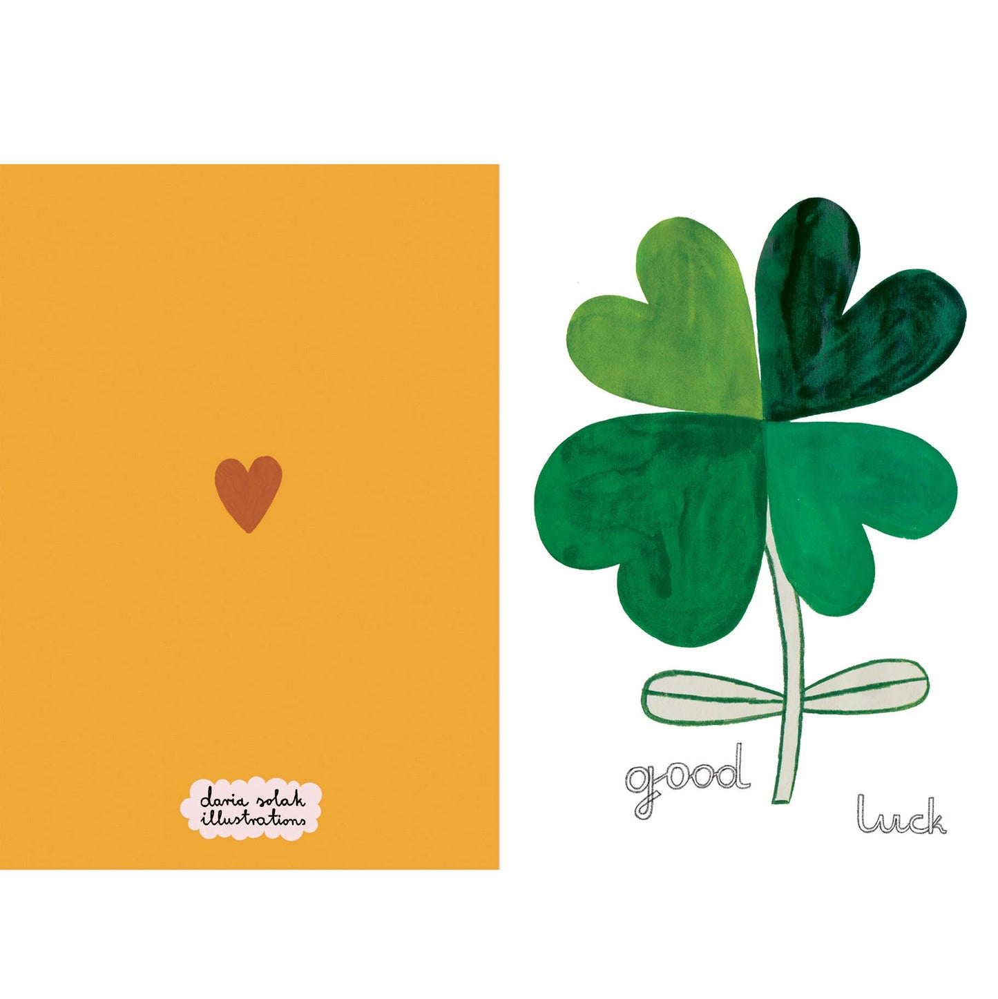 GOOD LUCK card