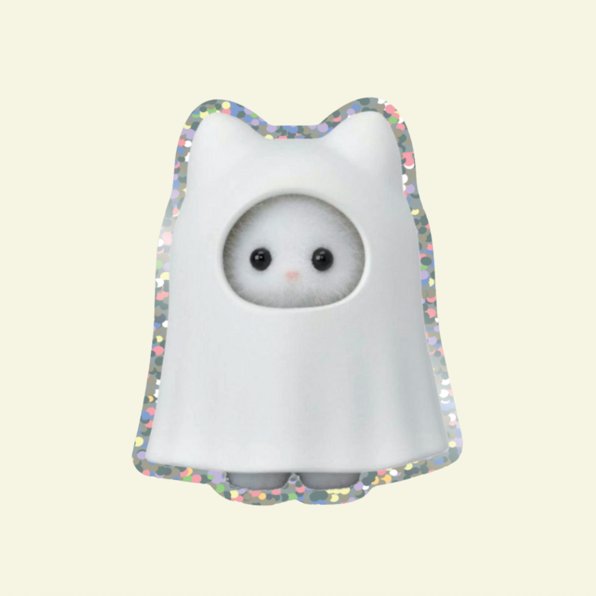 Ghost Glitter Vinyl Sticker 