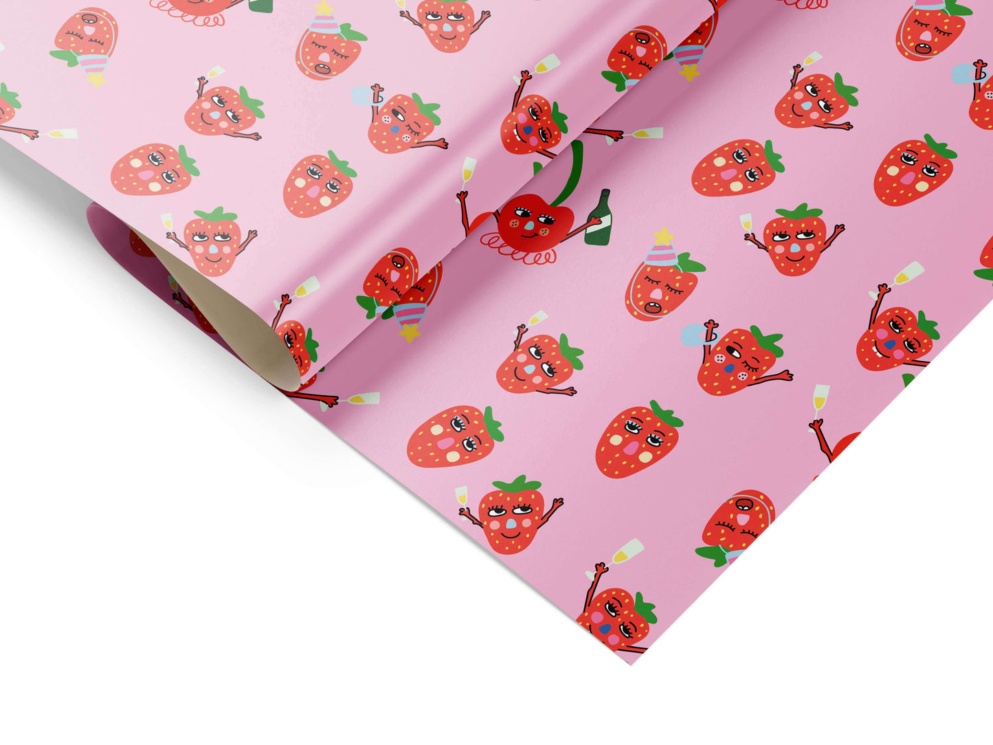 Gift wrap - Cherries and Strawbs