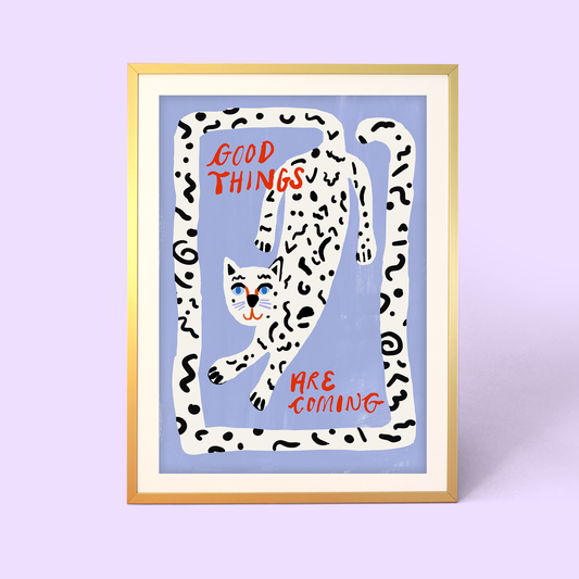 Good Things Are Coming Leopard Print