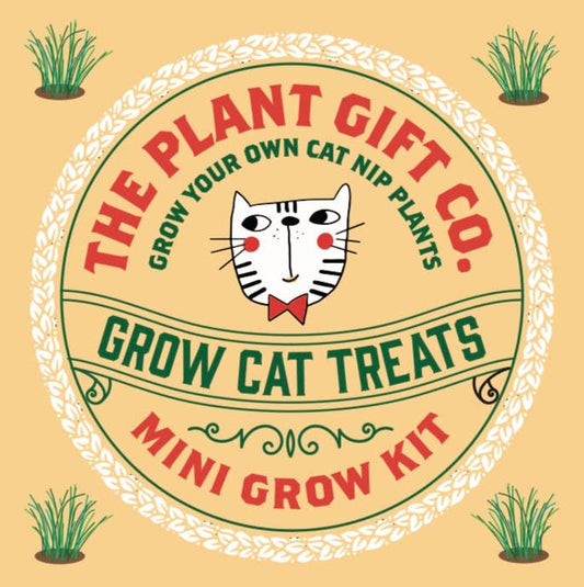 Grow Cat Treats. Cat Lovers Eco Mini-Grow-Kit