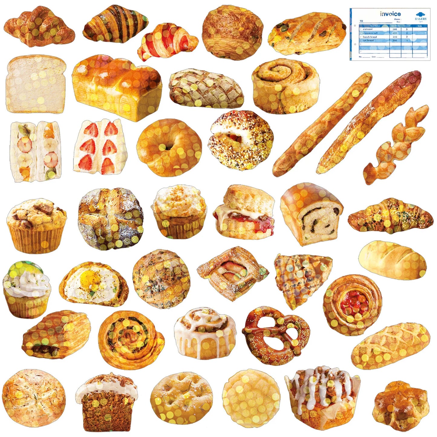HACO Bakery Box of Flake Japanese Stickers