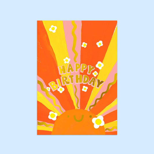 Happy Birthday Sunrise Card