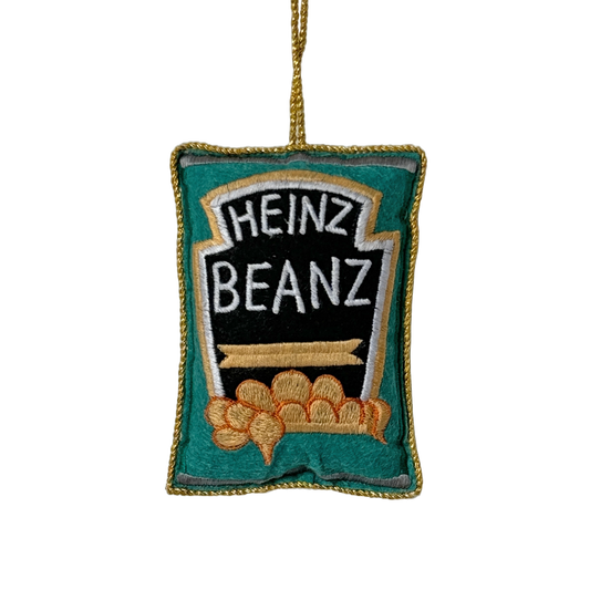 Heinz Beanz Embroidered Christmas Decoration, 10cm