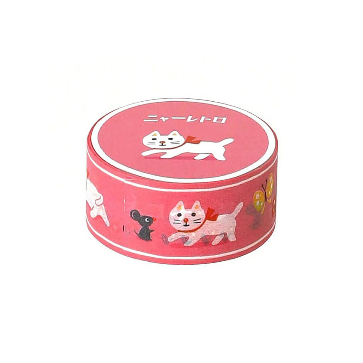 New Retro Masking Tape - M - White Cat