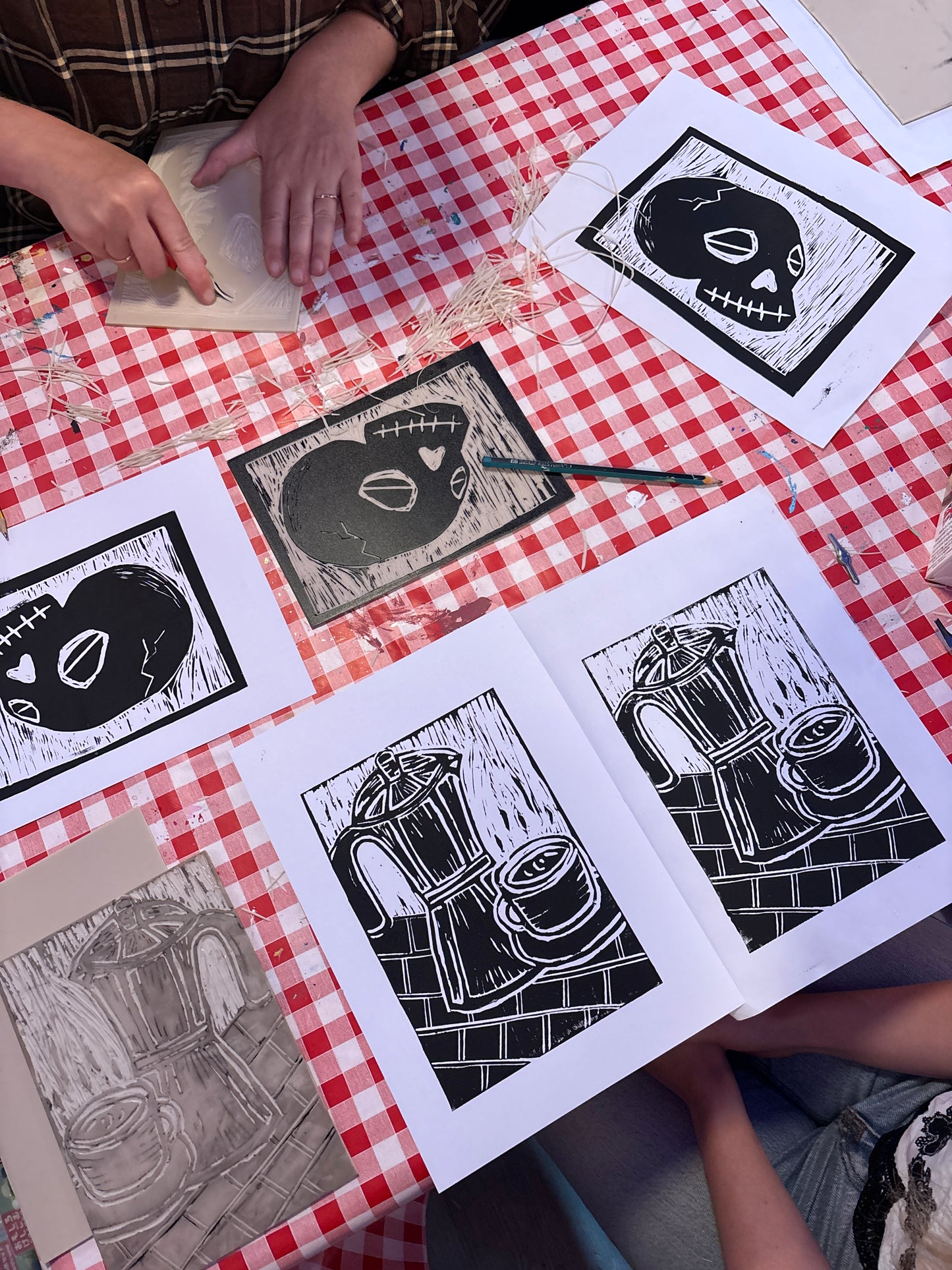 Introduction to Lino Printing ! Friday 14th August - 6:30pm - 8:30pm
