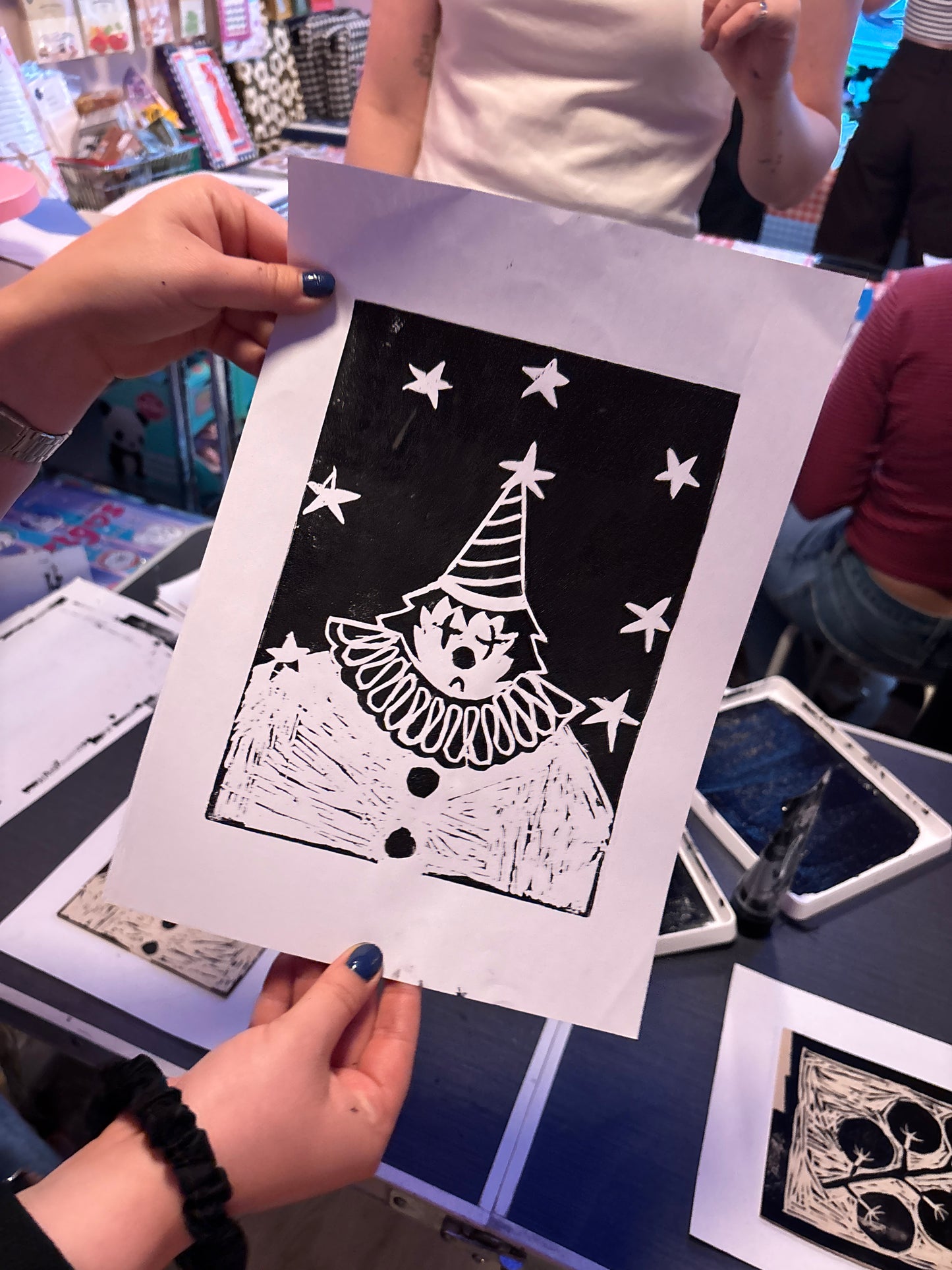 Introduction to Lino Printing ! Friday 14th August - 6:30pm - 8:30pm