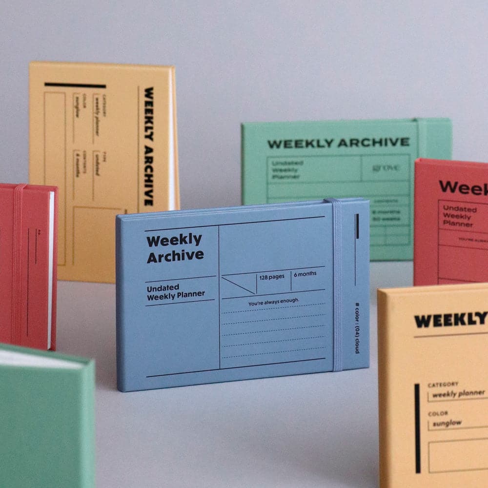 Iconic Undated Weekly Archive Planner - Sunglow