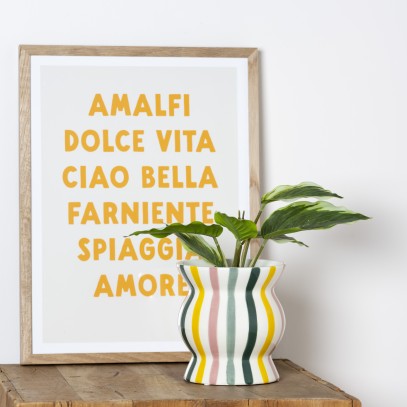 Ignacio - Stripe Vase Planter Plant Pot