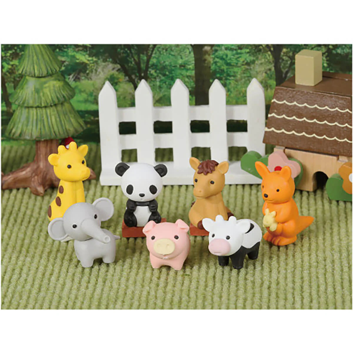 Iwako Zoo Assorted Erasers