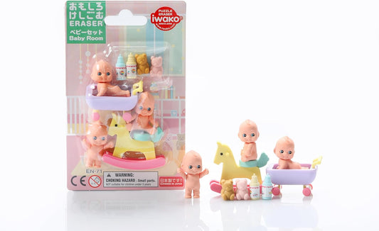 Iwako Baby Room Eraser Blister Card