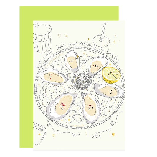 Lavish- birthday card (gold foil finish)