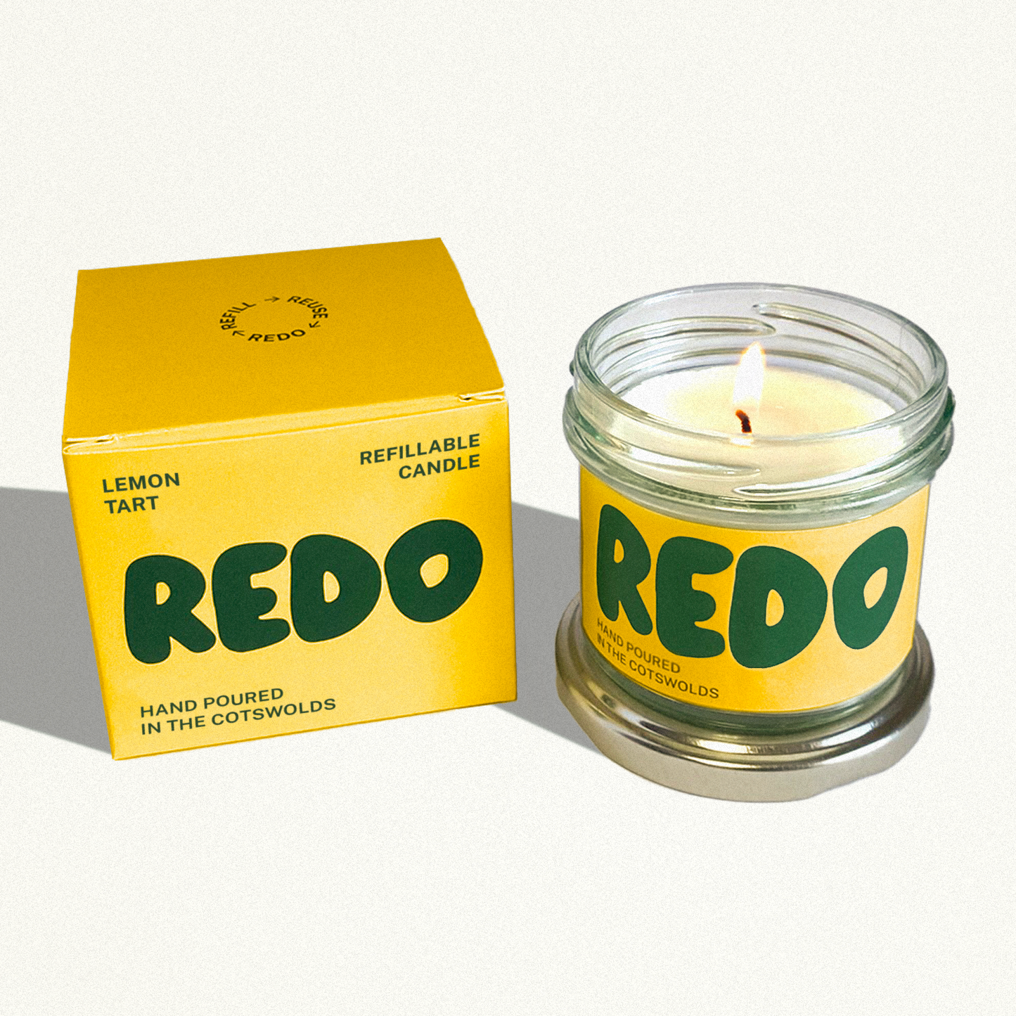 Lemon Candle I Citrus Candle I Summer Candle I Retro Gifts