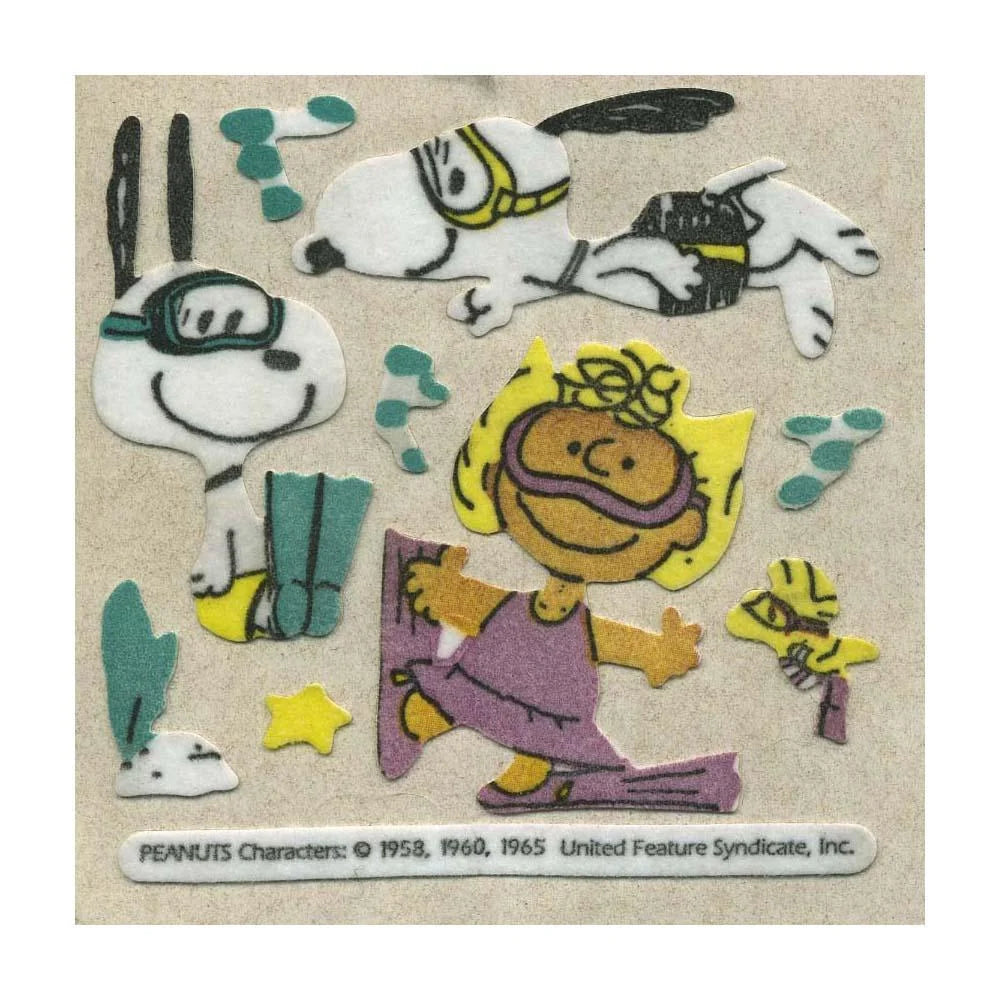 Vintage Snoopy Stickers - On The Roll