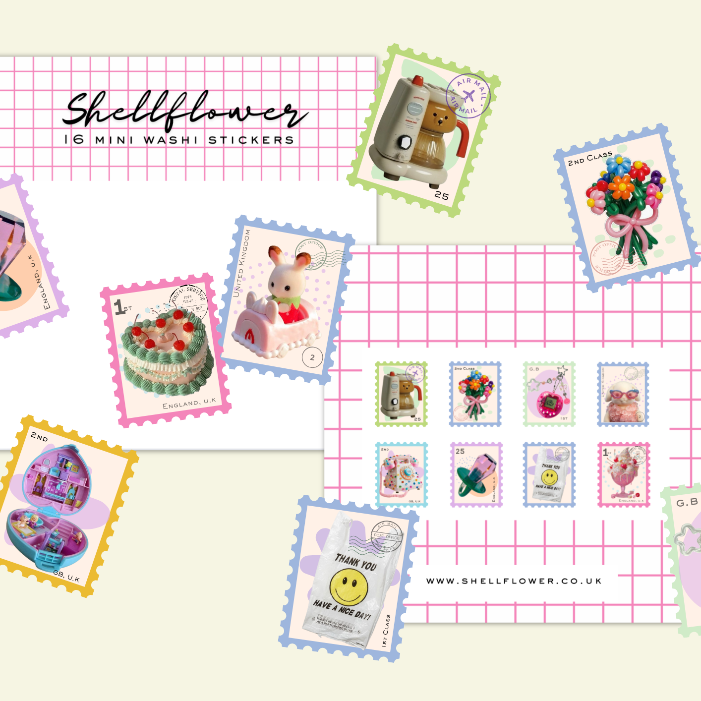 Millennial Washi Flake Stickers