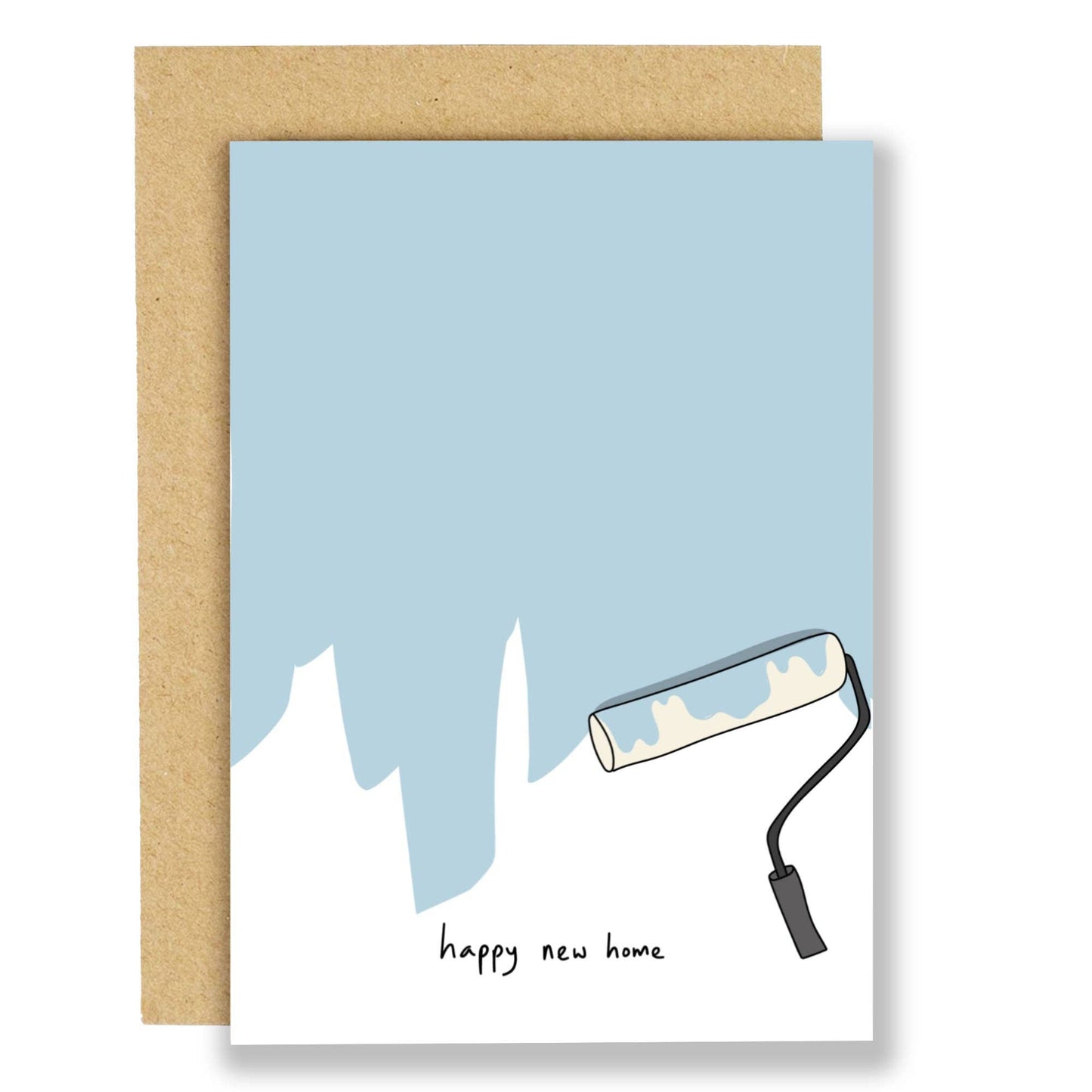 New home - paint sample blue mist