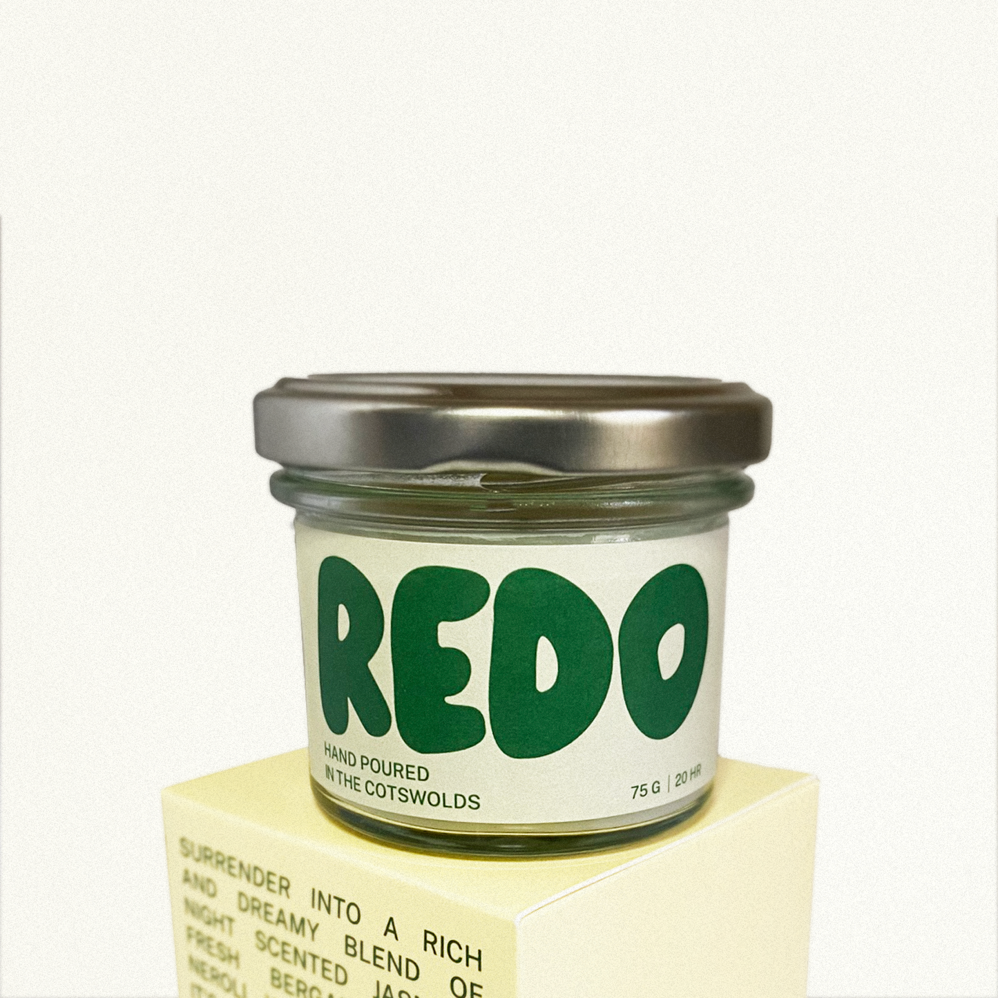 Night Jasmine Candle I Retro Style Gift I Eco-Gift