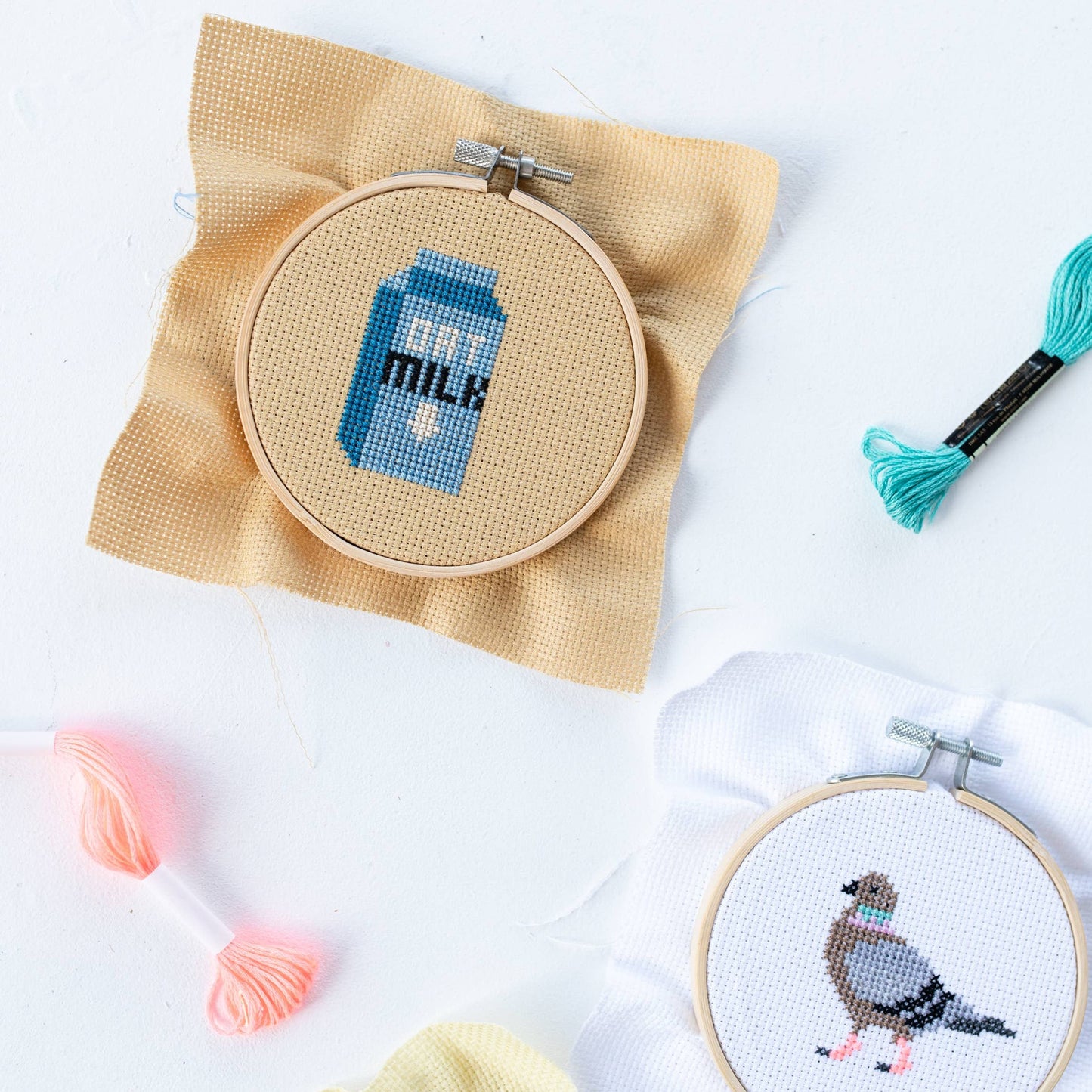 Oat Milk Cross Stitch Kit
