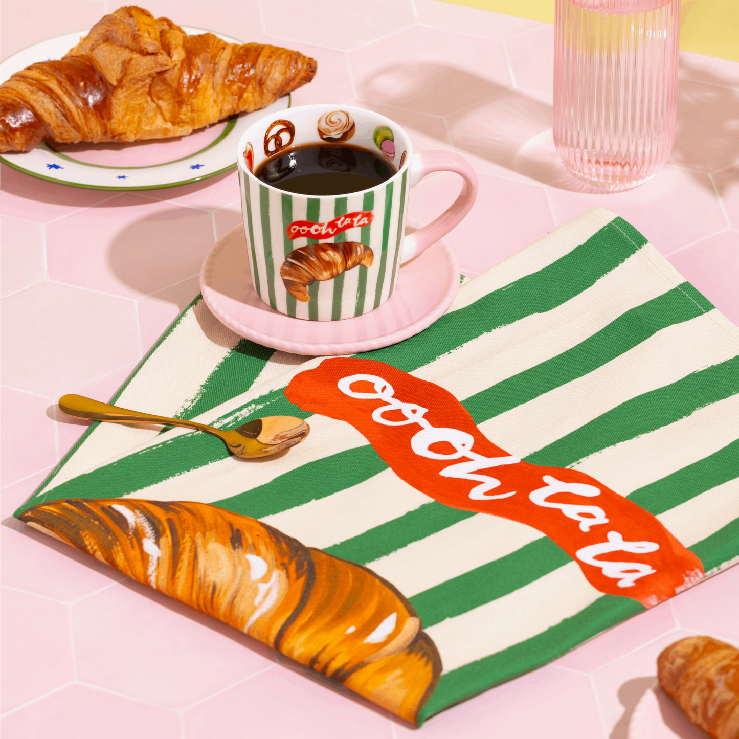 Oooh La La Croissant Tea Towel
