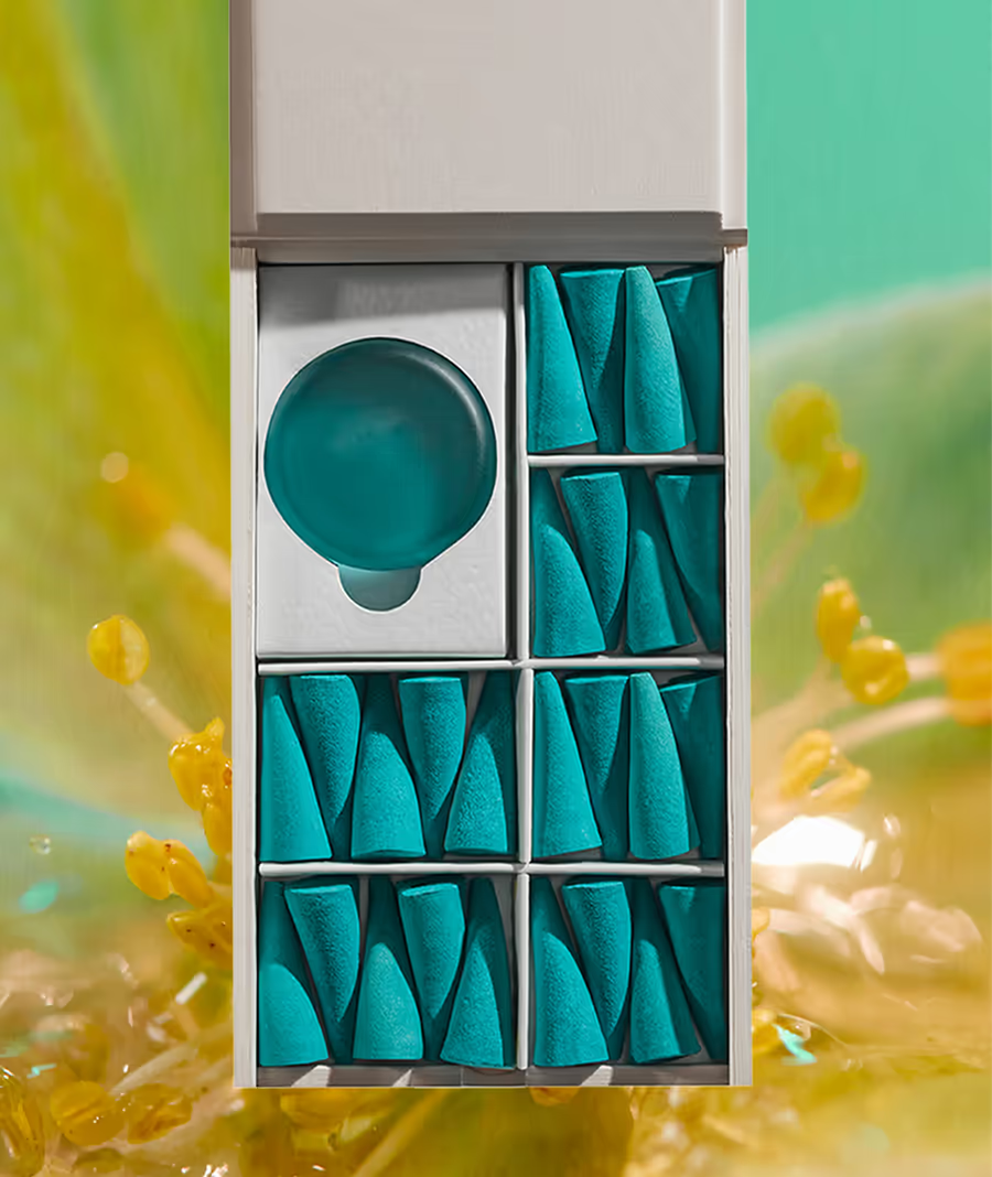 Ripple Incense Cones - Power - Forest Air Gardenia Aroma