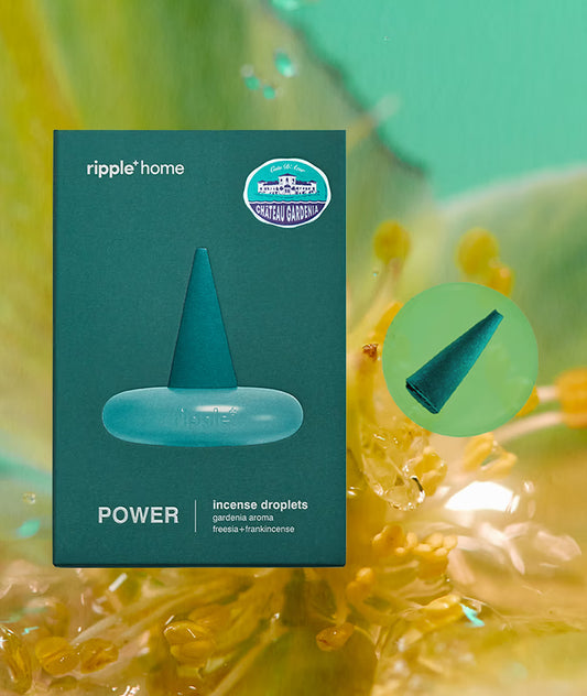 Ripple Incense Cones - Power - Forest Air Gardenia Aroma