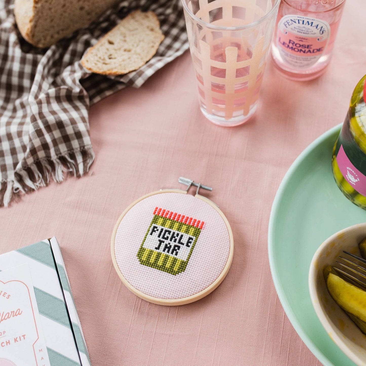 Pickle Jar Cross Stitch Kit