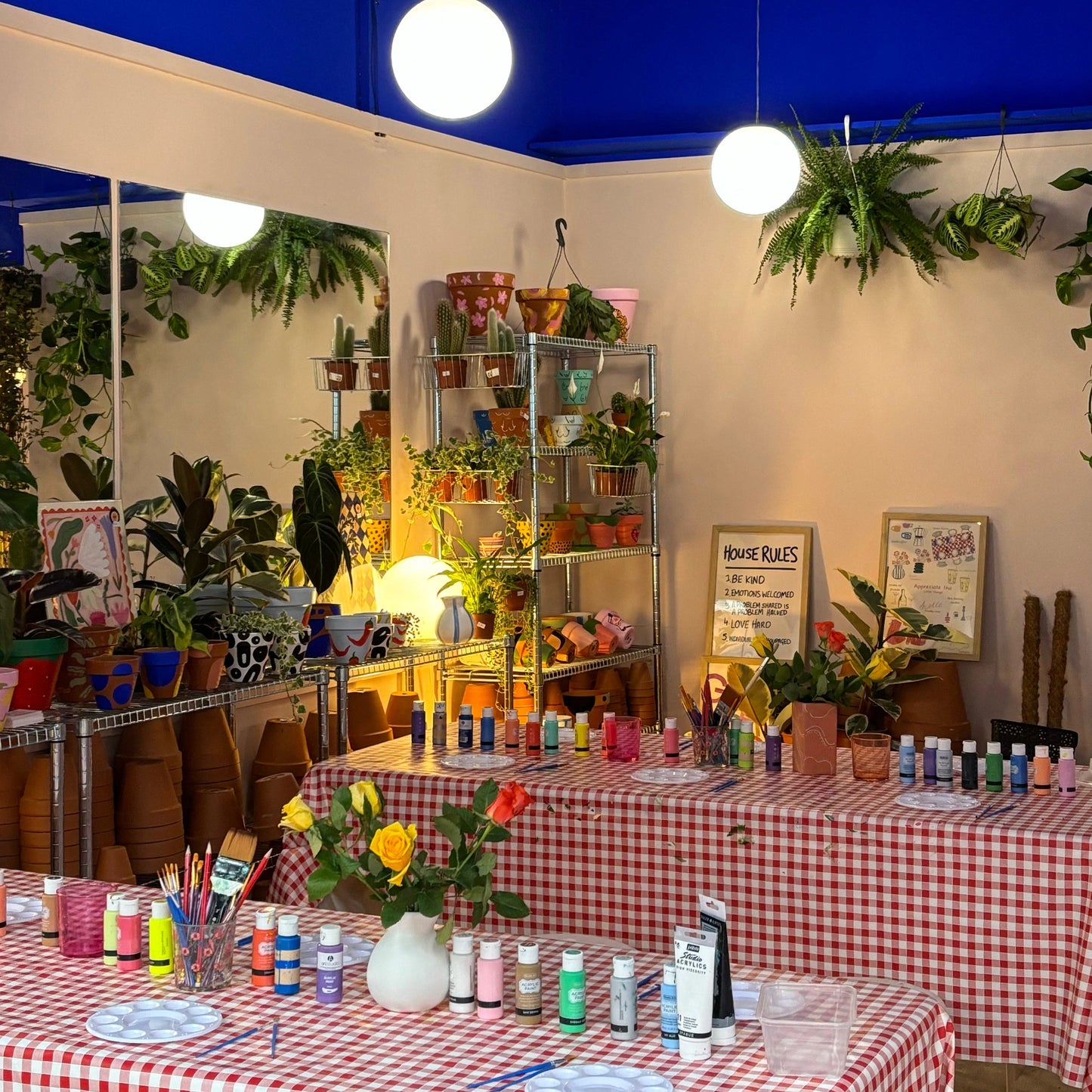 Galentines! Vase Painting + Dried Flower Arranging - Wednesday 12th February - 6:30pm - 9pm