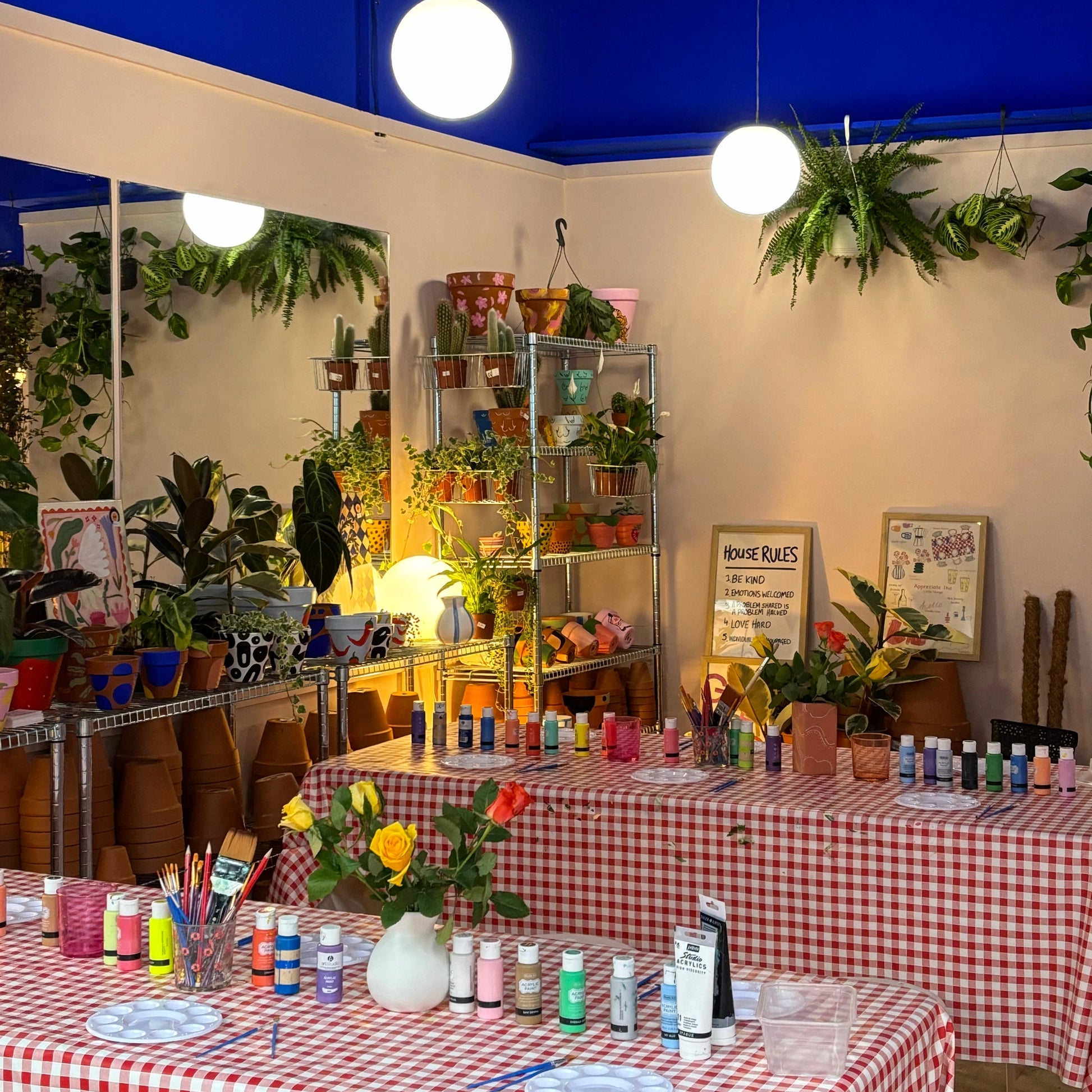 Galentines! Vase Painting + Dried Flower Arranging - Wednesday 12th February - 6:30pm - 9pm