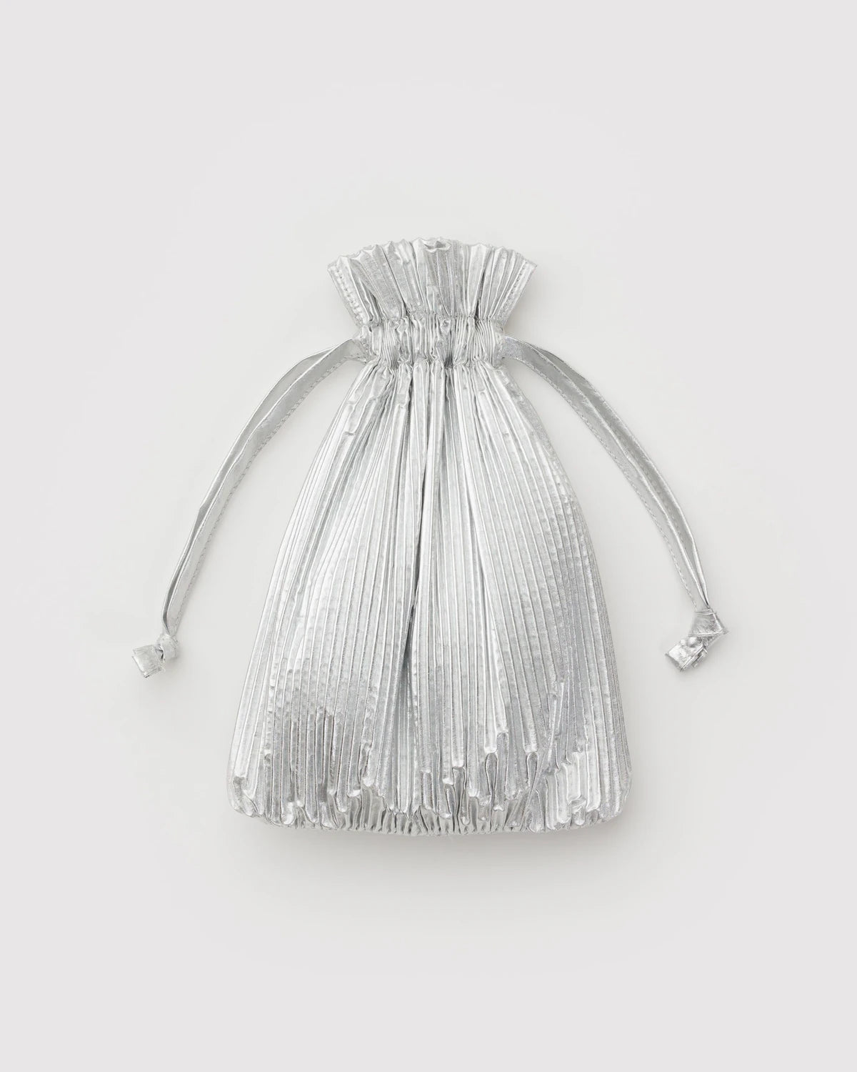 Baggu Pleated Reusable Bag - Chrome Silver