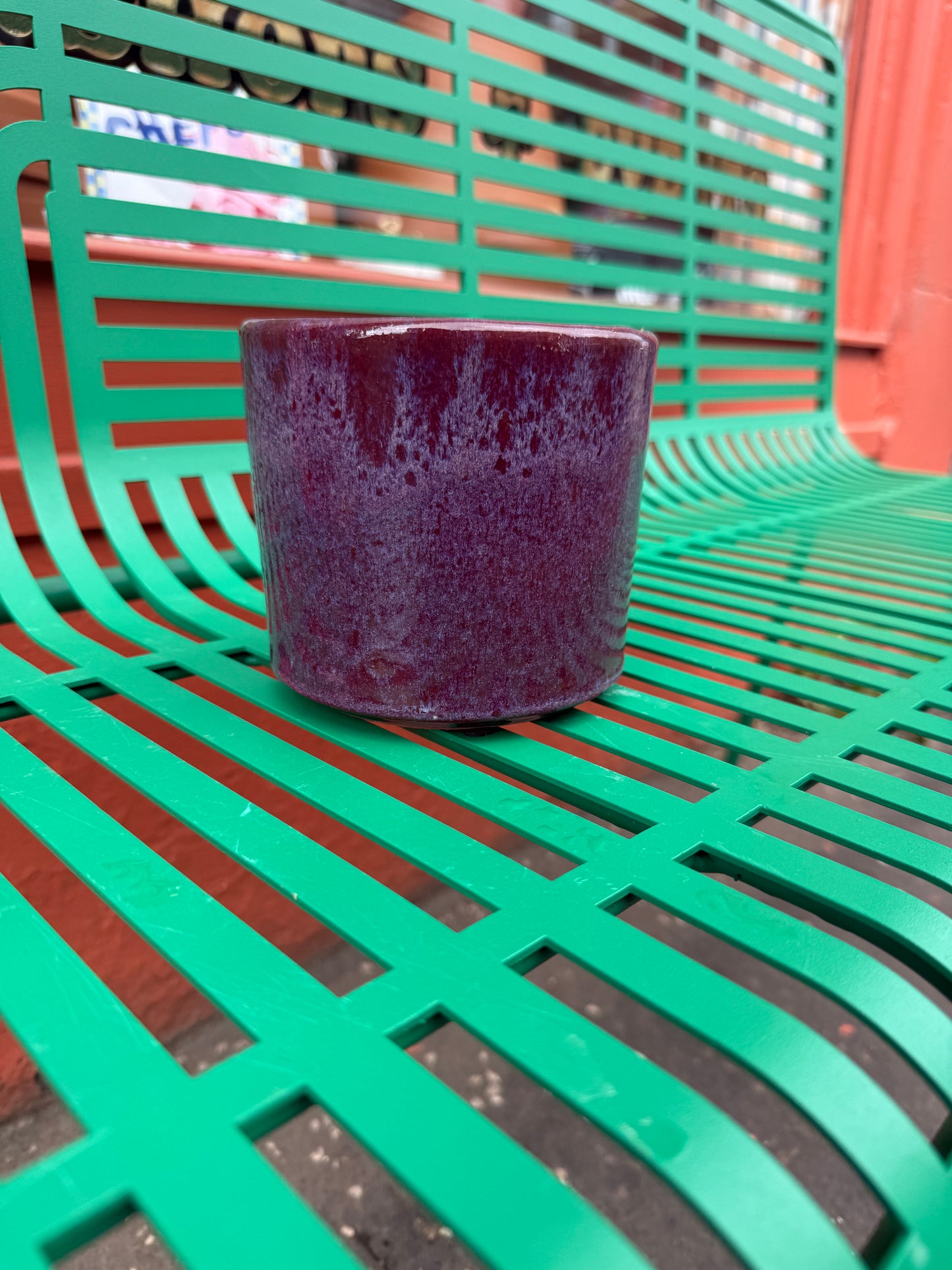 Purple Textured 14cm Pot