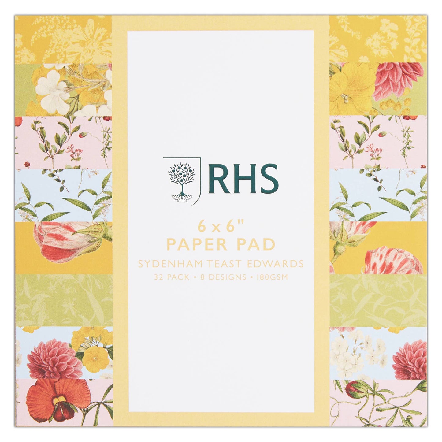 RHS Paper Pad, 180 GSM, Edwards, 6" x 6", 32 Sheets