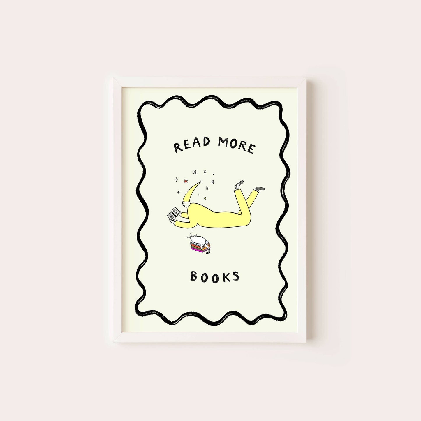 Read More Books Art Print | Bookish Art | Reading Print