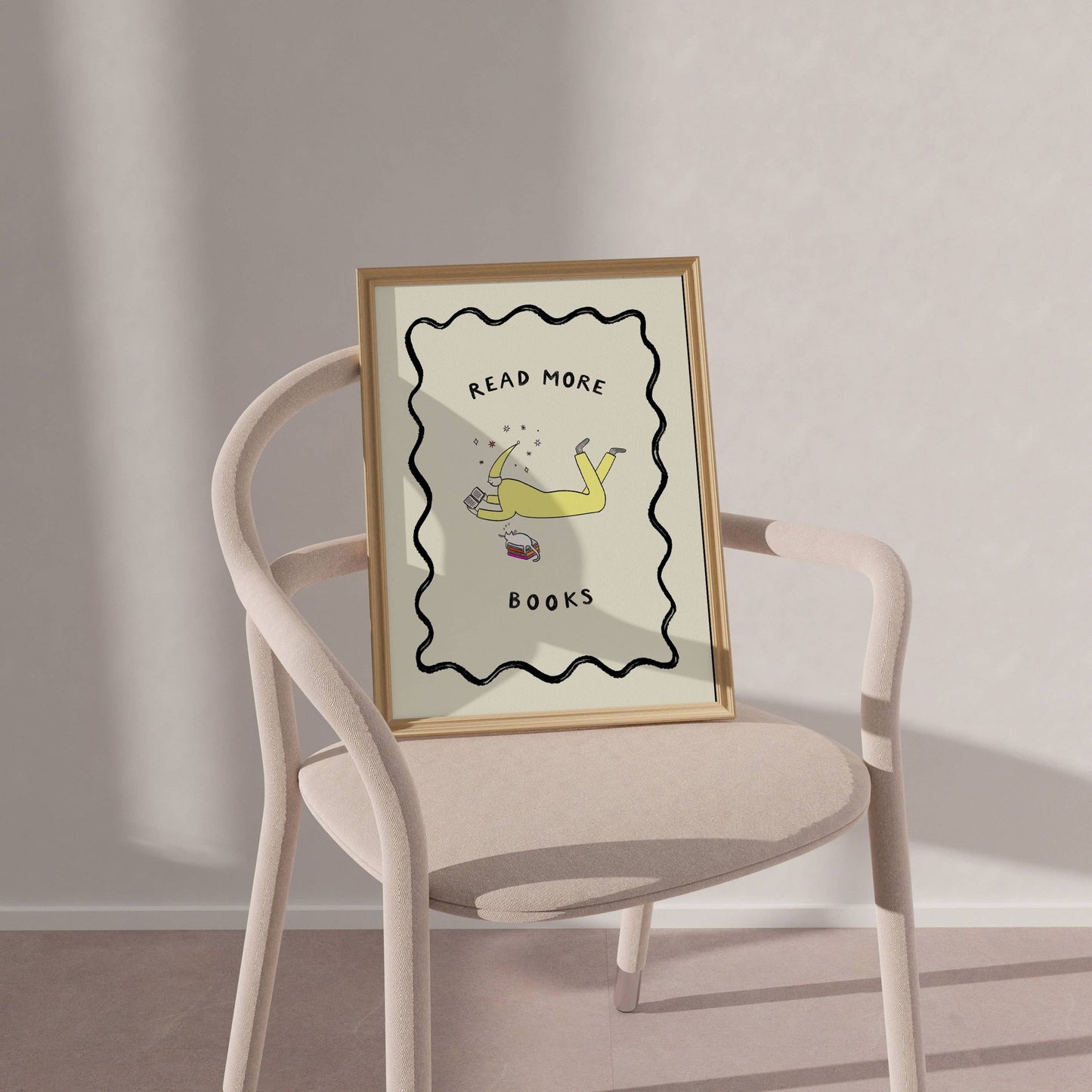 Read More Books Art Print | Bookish Art | Reading Print