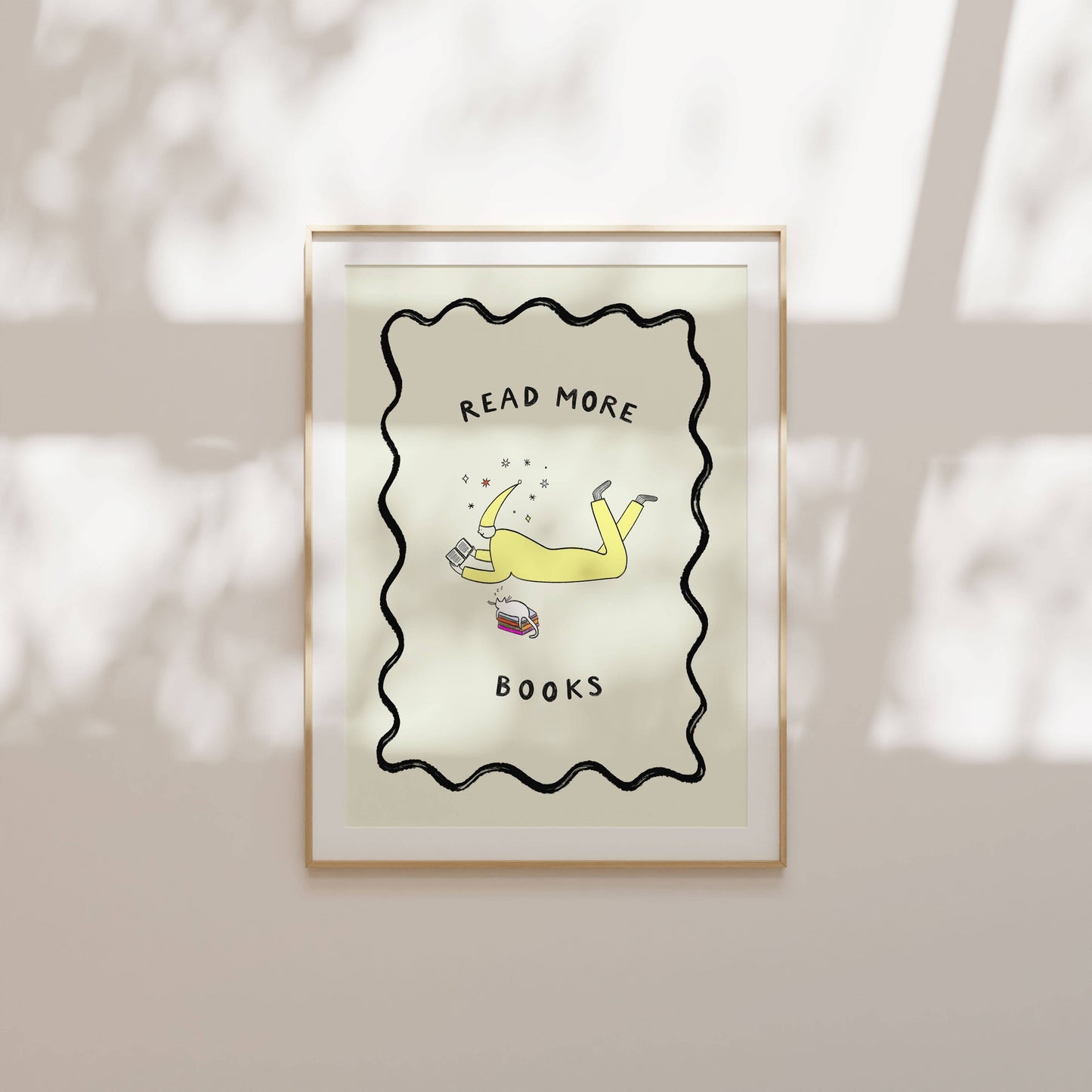 Read More Books Art Print | Bookish Art | Reading Print