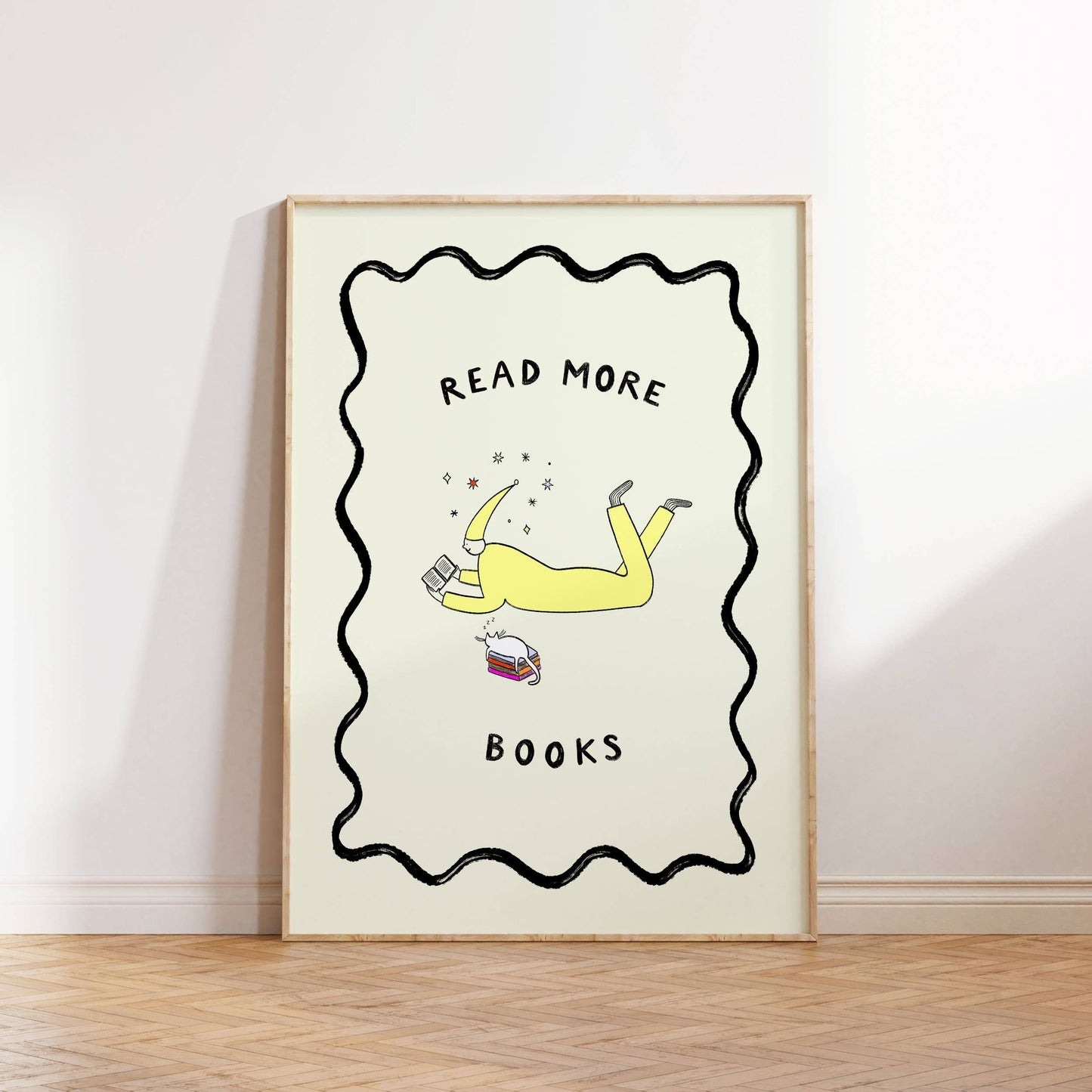 Read More Books Art Print | Bookish Art | Reading Print