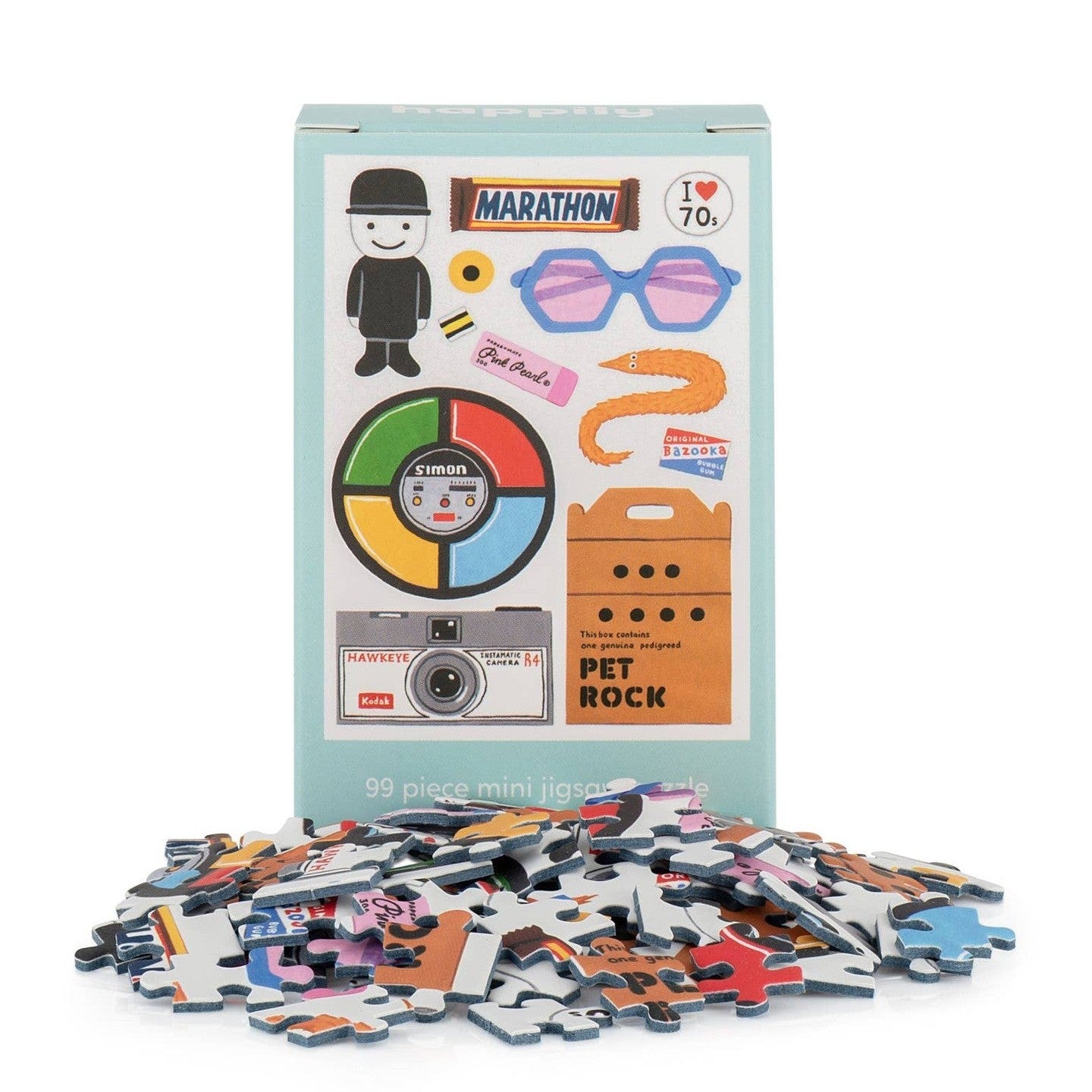 Retro 70's - 99 Piece Mini Jigsaw Puzzle